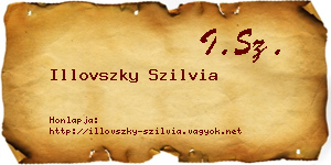 Illovszky Szilvia névjegykártya