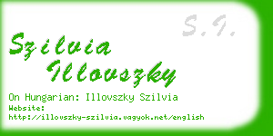 szilvia illovszky business card